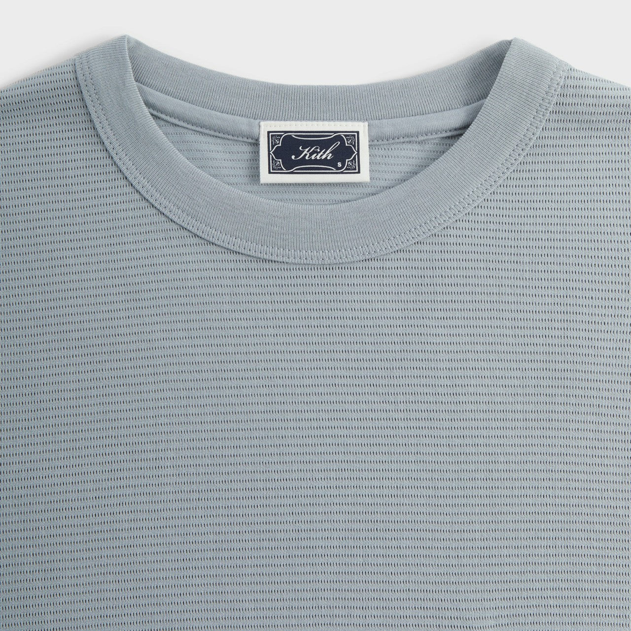 Men Kith Kith Pointelle Mesh Leonard Pocket Tee - Light Indigo