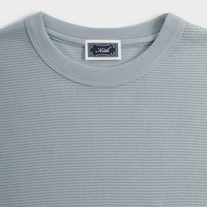 Men Kith Kith Pointelle Mesh Leonard Pocket Tee - Light Indigo