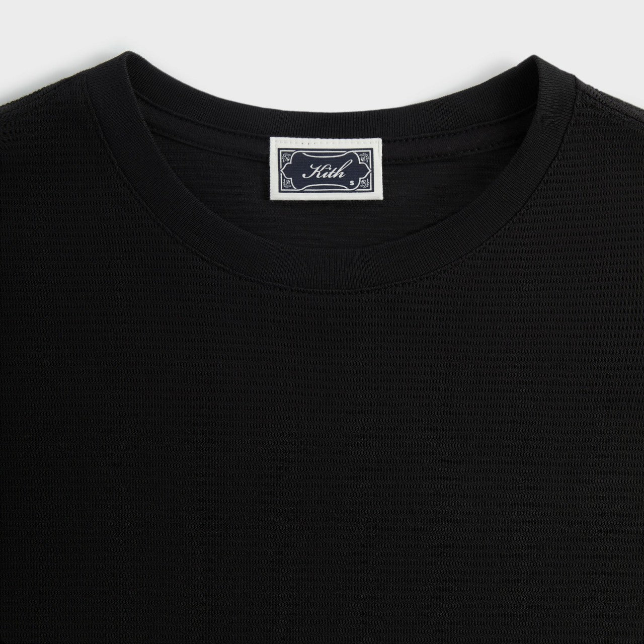 Men Kith Kith Pointelle Mesh Heathrow Tee - Black