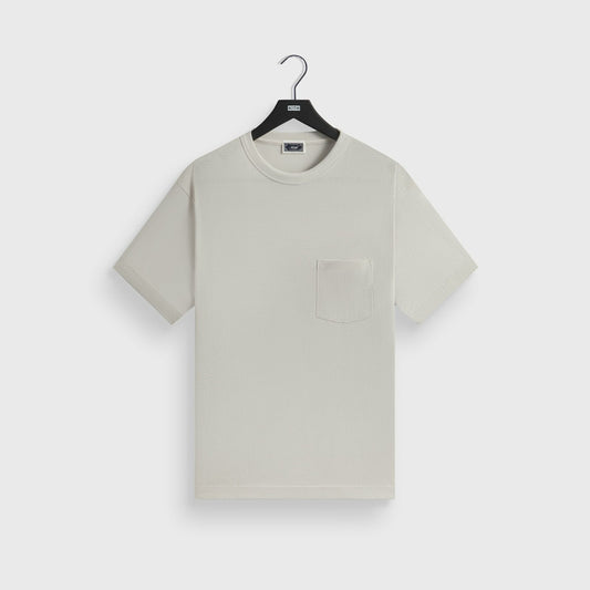 Men Kith Kith Pointelle Mesh Leonard Pocket Tee - Concrete