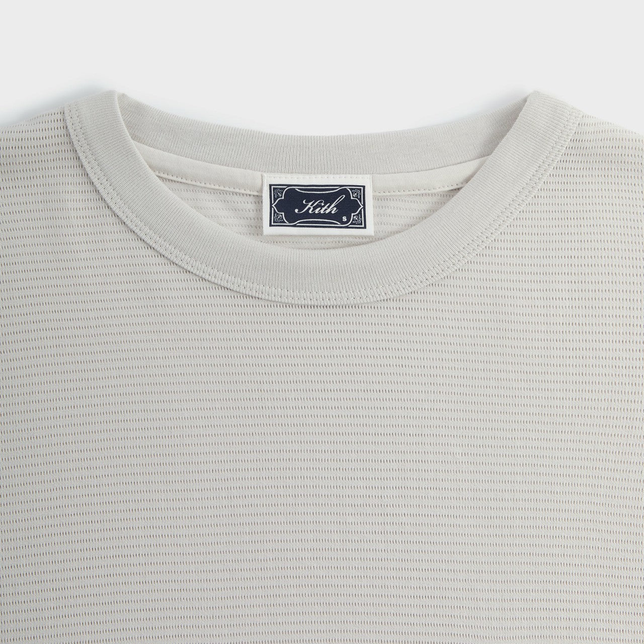 Men Kith Kith Pointelle Mesh Leonard Pocket Tee - Concrete