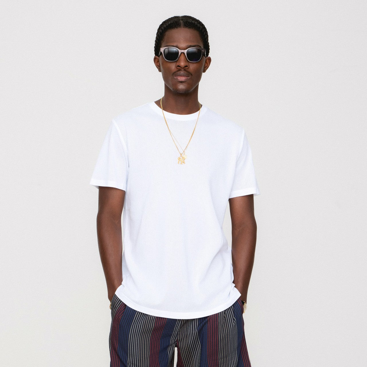 Men Kith Kith Pointelle Mesh Heathrow Tee - White