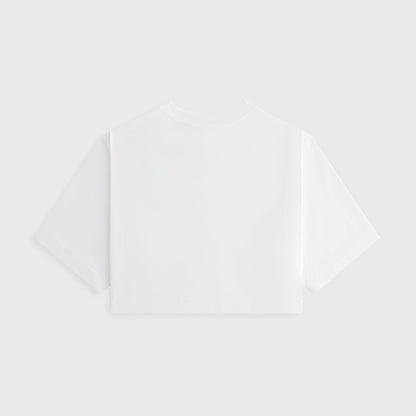 Women Kith Kith Women Fei Cropped Tee - White