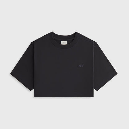 Women Kith Kith Women Fei Cropped Tee - Black