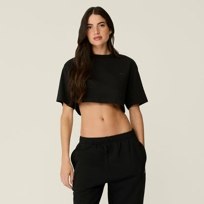 Women Kith Kith Women Fei Cropped Tee - Black