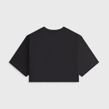 Women Kith Kith Women Fei Cropped Tee - Black