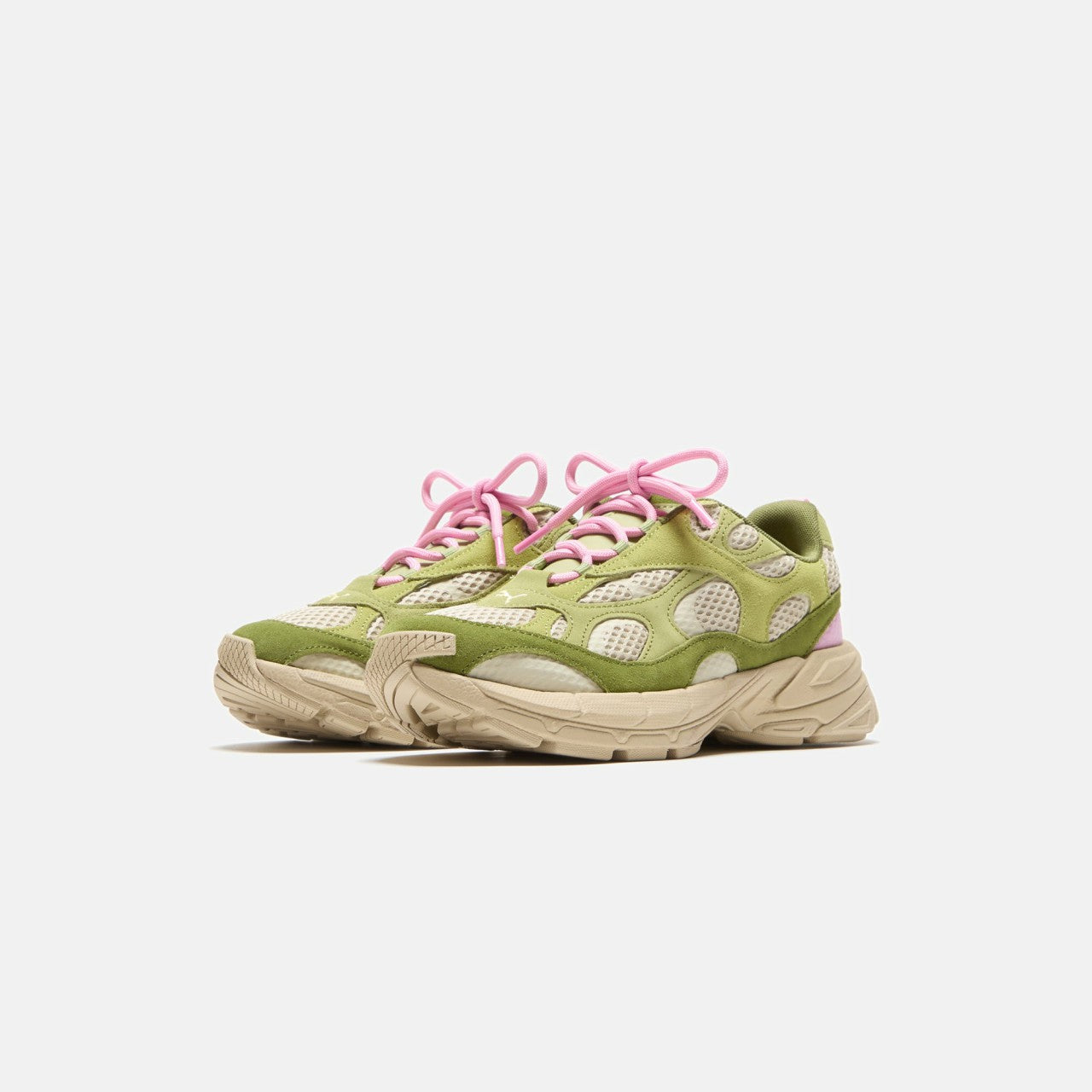 Men Kith PUMA x KidSuper Velophasis NU - Olive Green / Putty