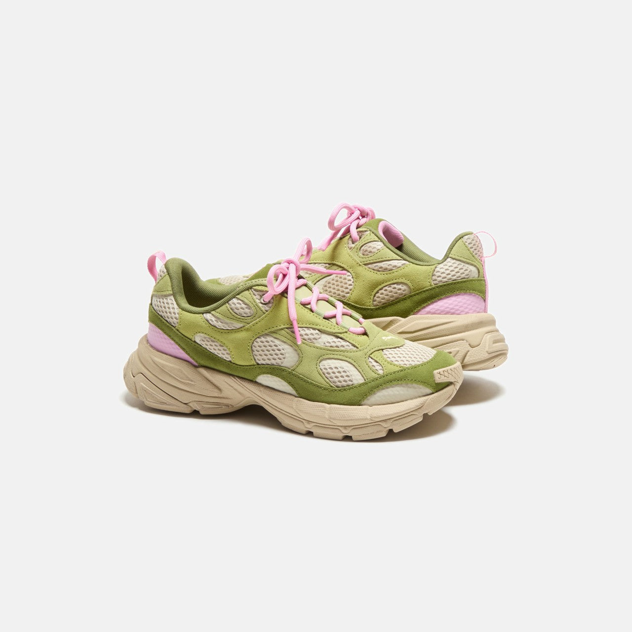 Men Kith PUMA x KidSuper Velophasis NU - Olive Green / Putty