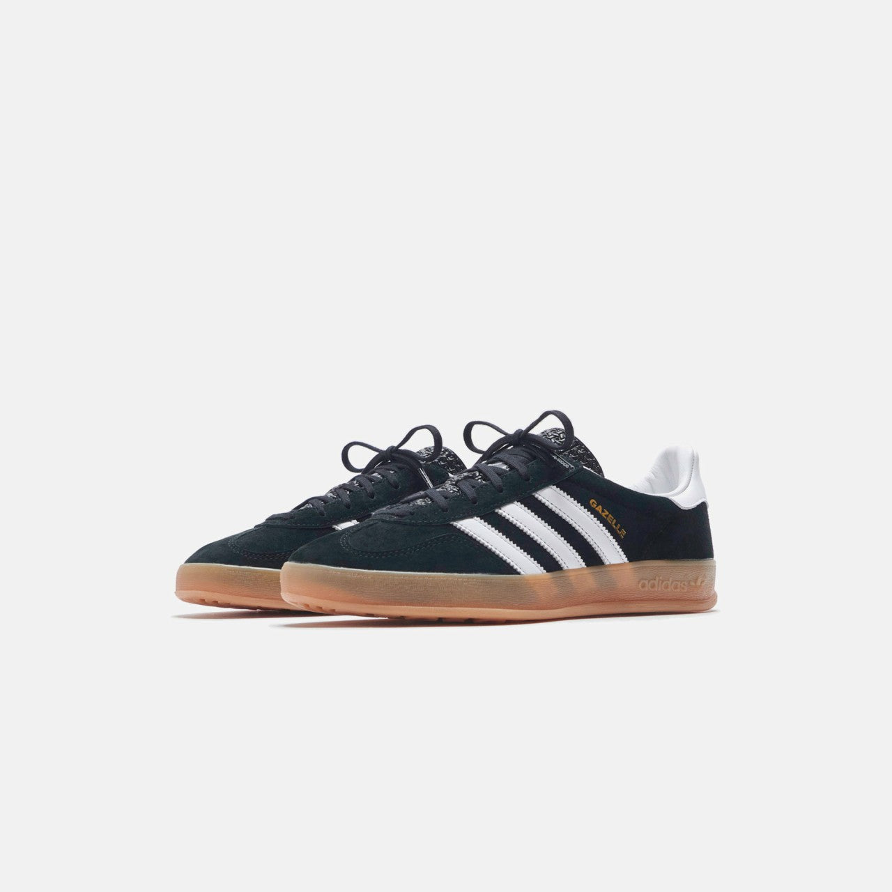 Men Kith adidas Gazelle Indoor - Core Black / White / Gum2
