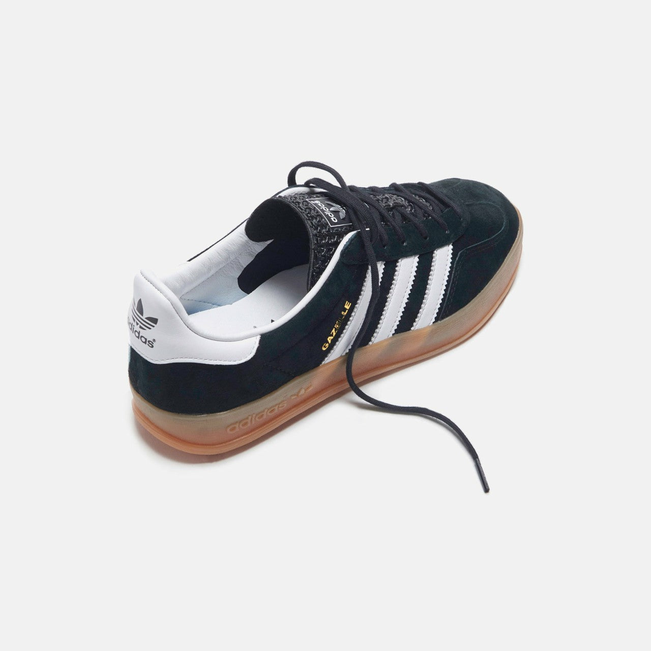 Men Kith adidas Gazelle Indoor - Core Black / White / Gum2