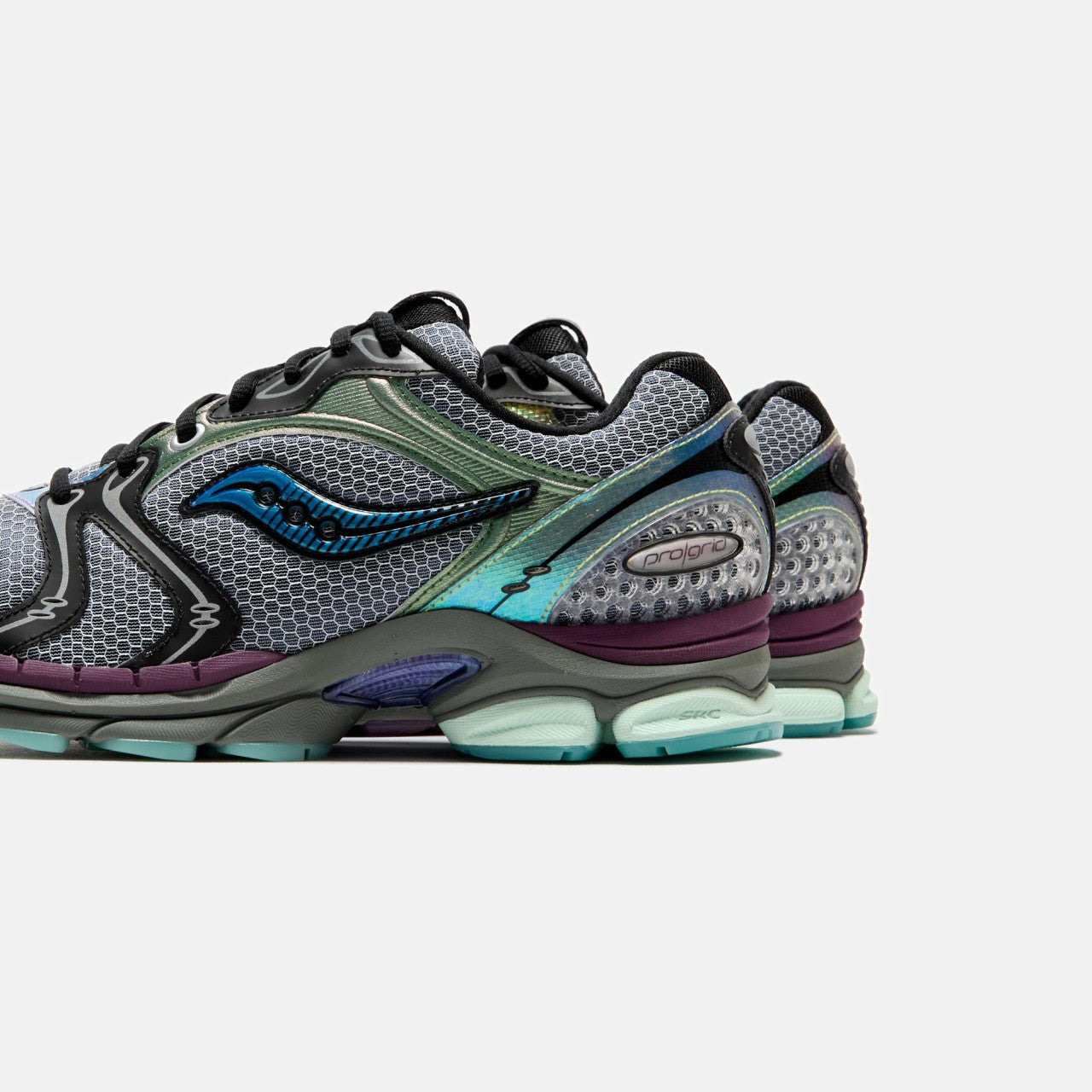 Men Kith Saucony Progrid Triumph 4 - Navy / Holographic