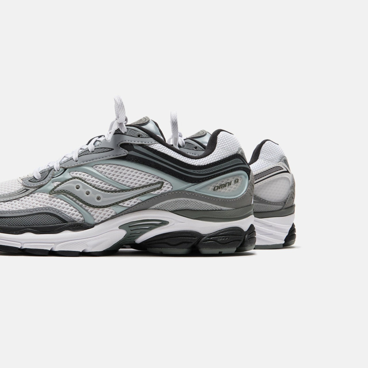 Men|Women Kith Saucony Progrid Omni 9 - White / Grey