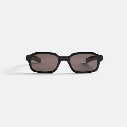Men Kith Flatlist Hanky Sunglasses - Solid Black / Solid Black Lens