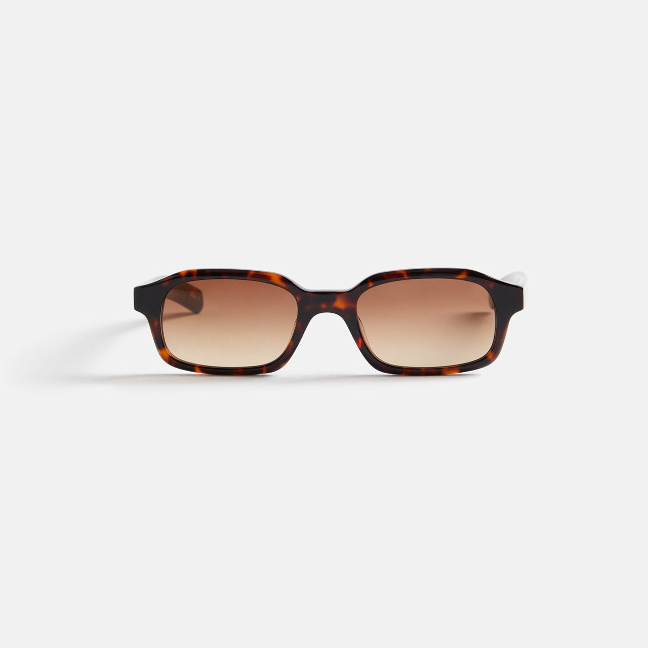 Men Kith Flatlist Hanky Sunglasses - Dark Tortoise / Brown Gradient Lens