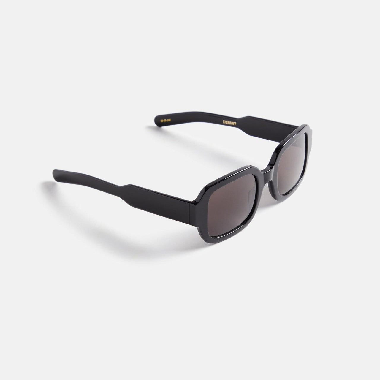 Men Kith Flatlist Tishkoff Sunglasses - Solid Black / Solid Black Lens