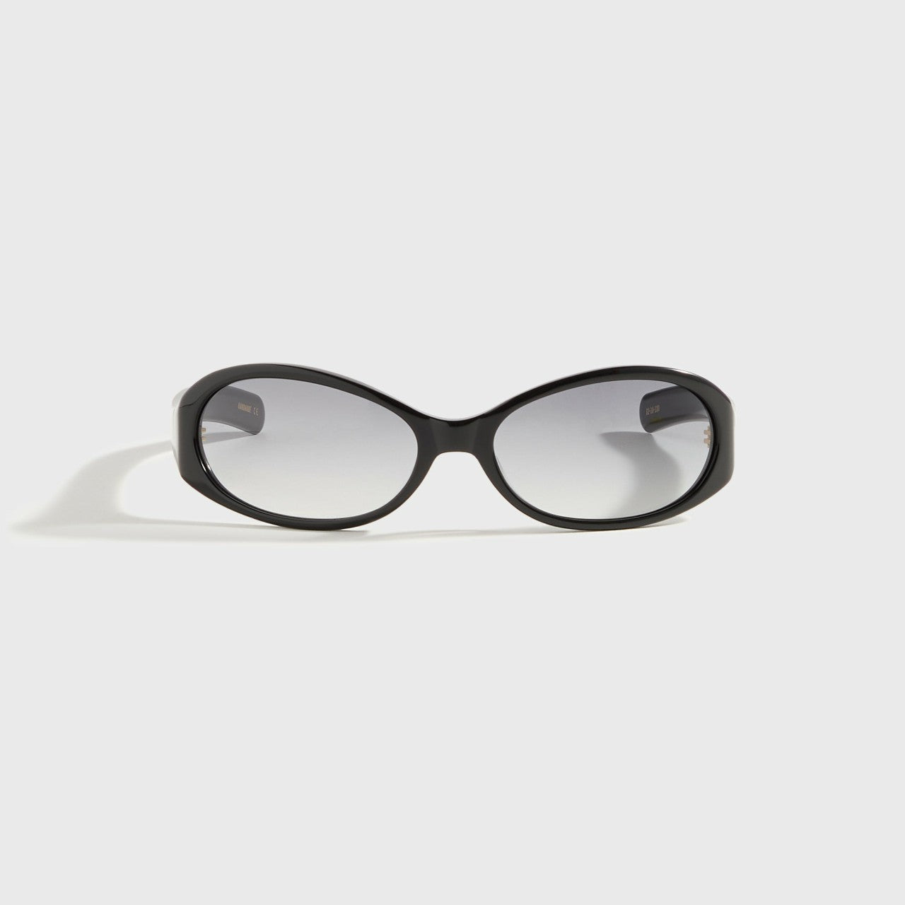 Men Kith Flatlist Opel Sunglasses - Solid Black / Solid Black Lens