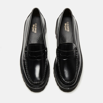 Women Kith G.H. Bass WMNS Whitney Super Lug Weejun - Black