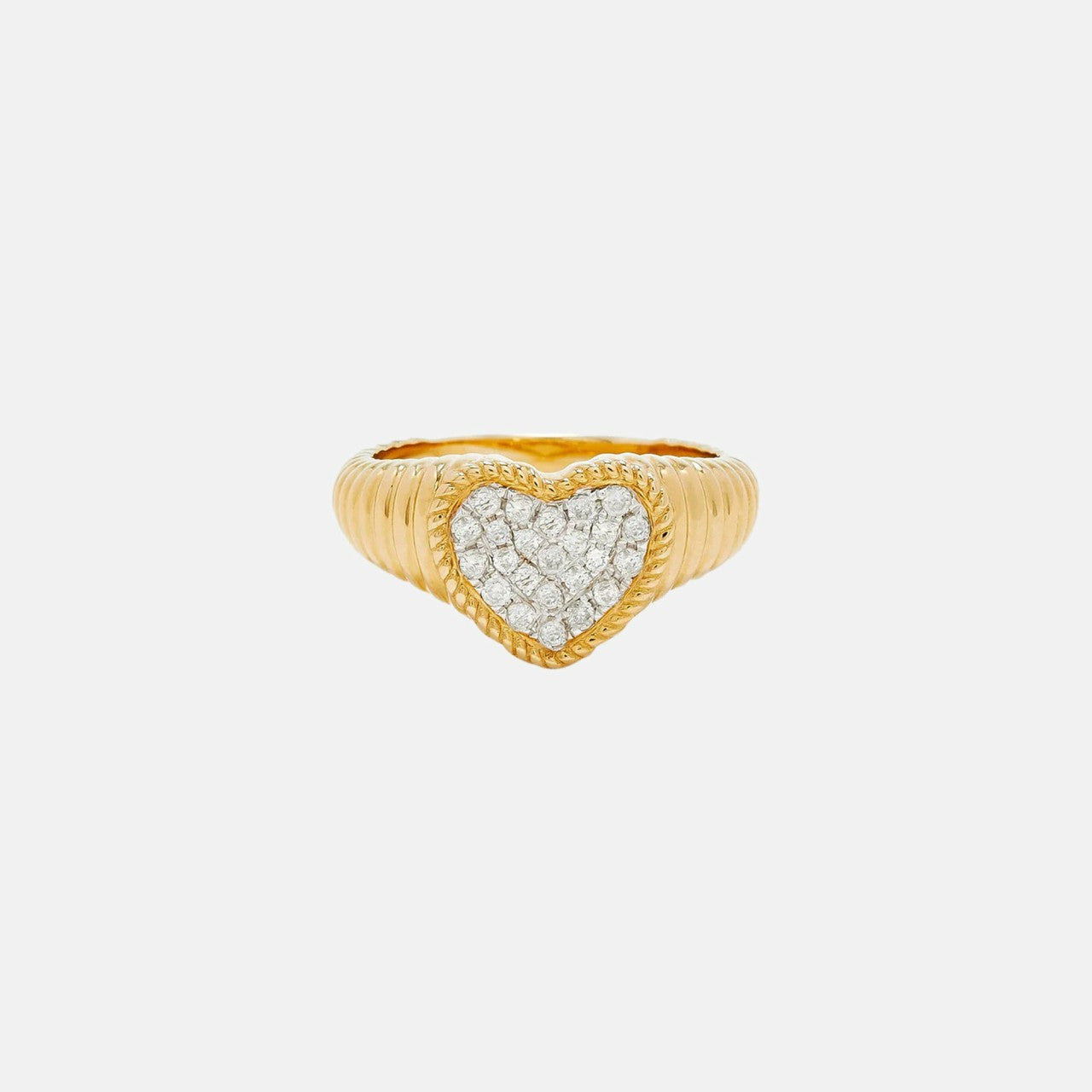 Women Kith Yvonne Leon Baby Chevaliere Coeur Berlingot Diamants Jaune - Yellow Go