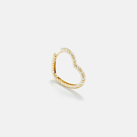 Women Kith Yvonne Leon Creole Coeur Gold SINGLE - Yellow Gold