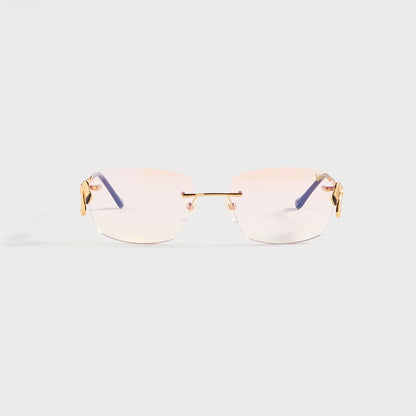 Men Kith Vintage Frames Flamingo 24KT Yellow Gold - Pink Gradient
