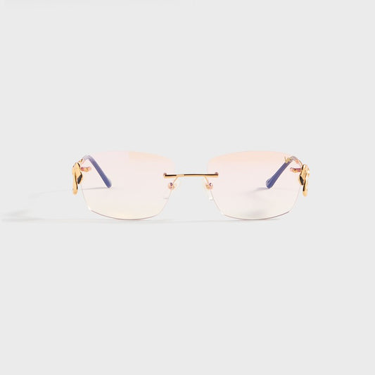 Men Kith Vintage Frames Flamingo 24KT Yellow Gold - Pink Gradient