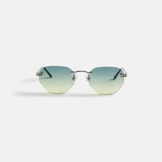 Men Kith Vintage Frames Detroit Player Drill Mount 24Kt White Gold - Green / Ye