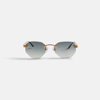 Men Kith Vintage Frames Detroit Player Drill Mount 24KT Gold - Army Green