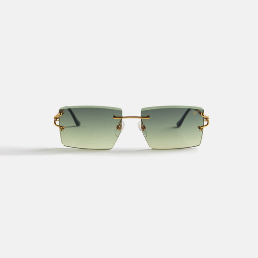 Men Kith Vintage Frames Icon 24Kt Yellow Gold - Green / Yellow Gradient