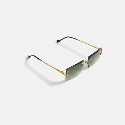 Men Kith Vintage Frames Icon 24Kt Yellow Gold - Green / Yellow Gradient