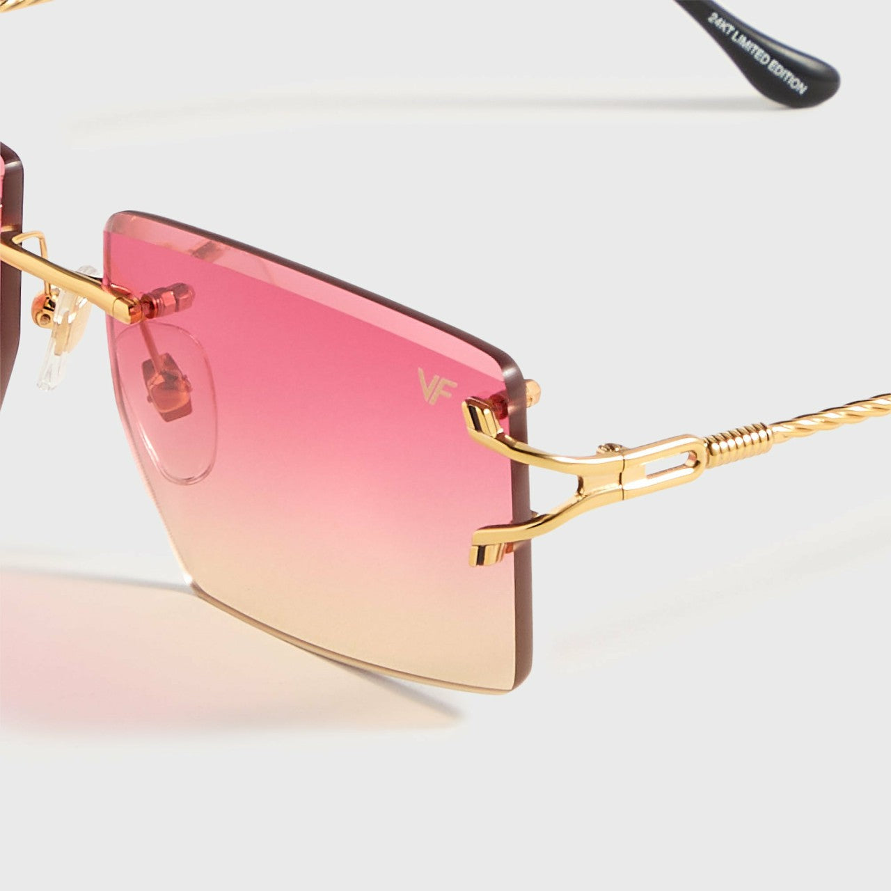 Men Kith Vintage Frames Icon 24KT Yellow Gold - Lychee Gradient