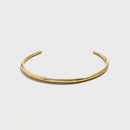 Women Kith Alexis Bittar Molten Gold Thin Collar Necklace - Gold