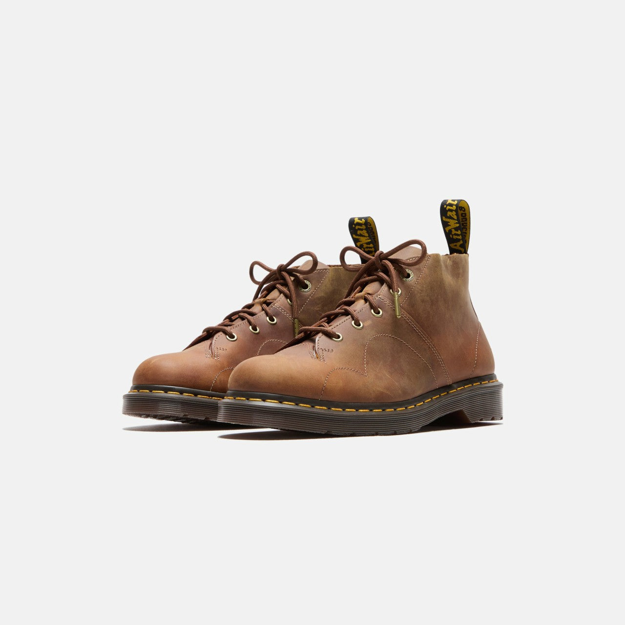 Men Kith Dr. Martens Church Burnished Waxy Pull Up Boot - Yam