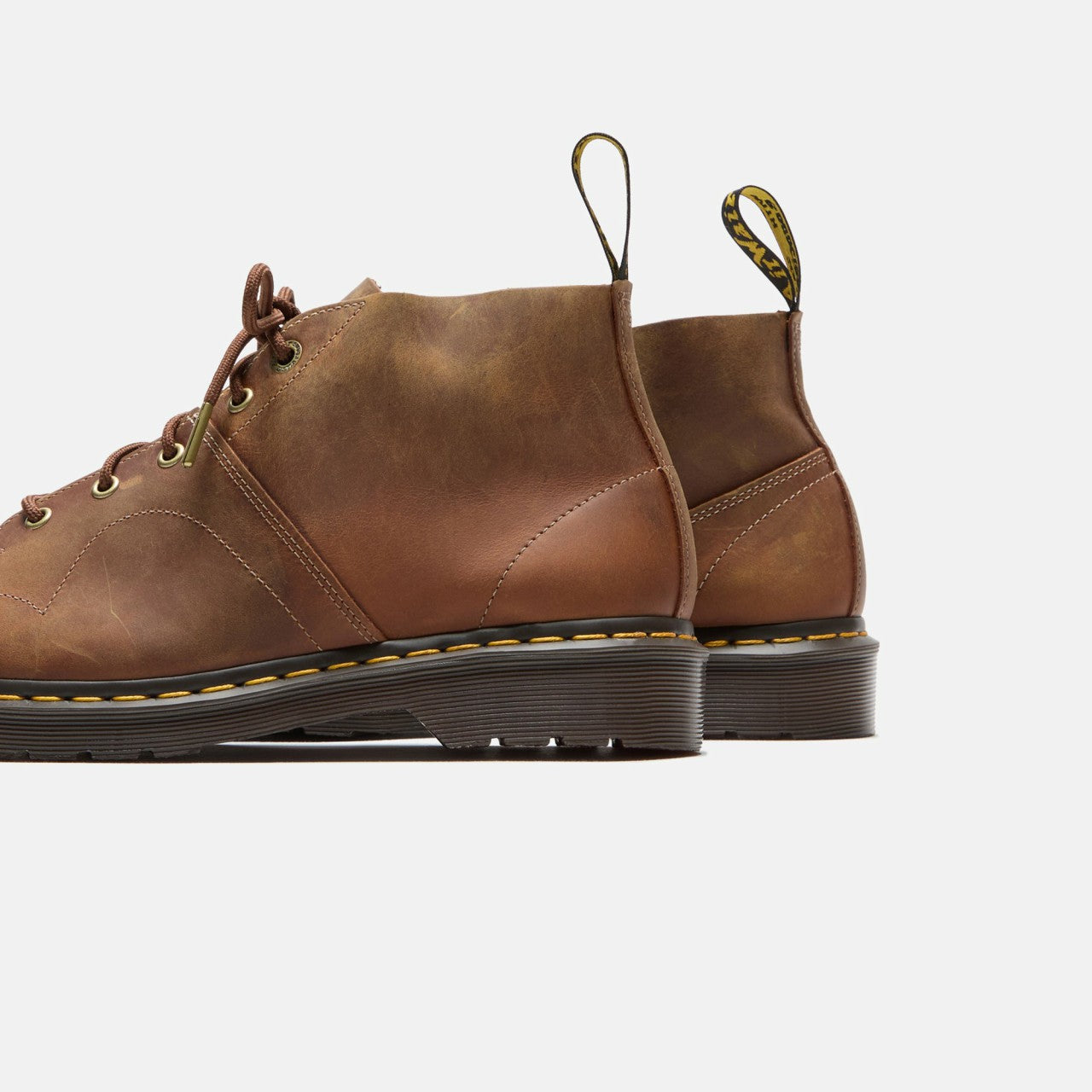 Men Kith Dr. Martens Church Burnished Waxy Pull Up Boot - Yam