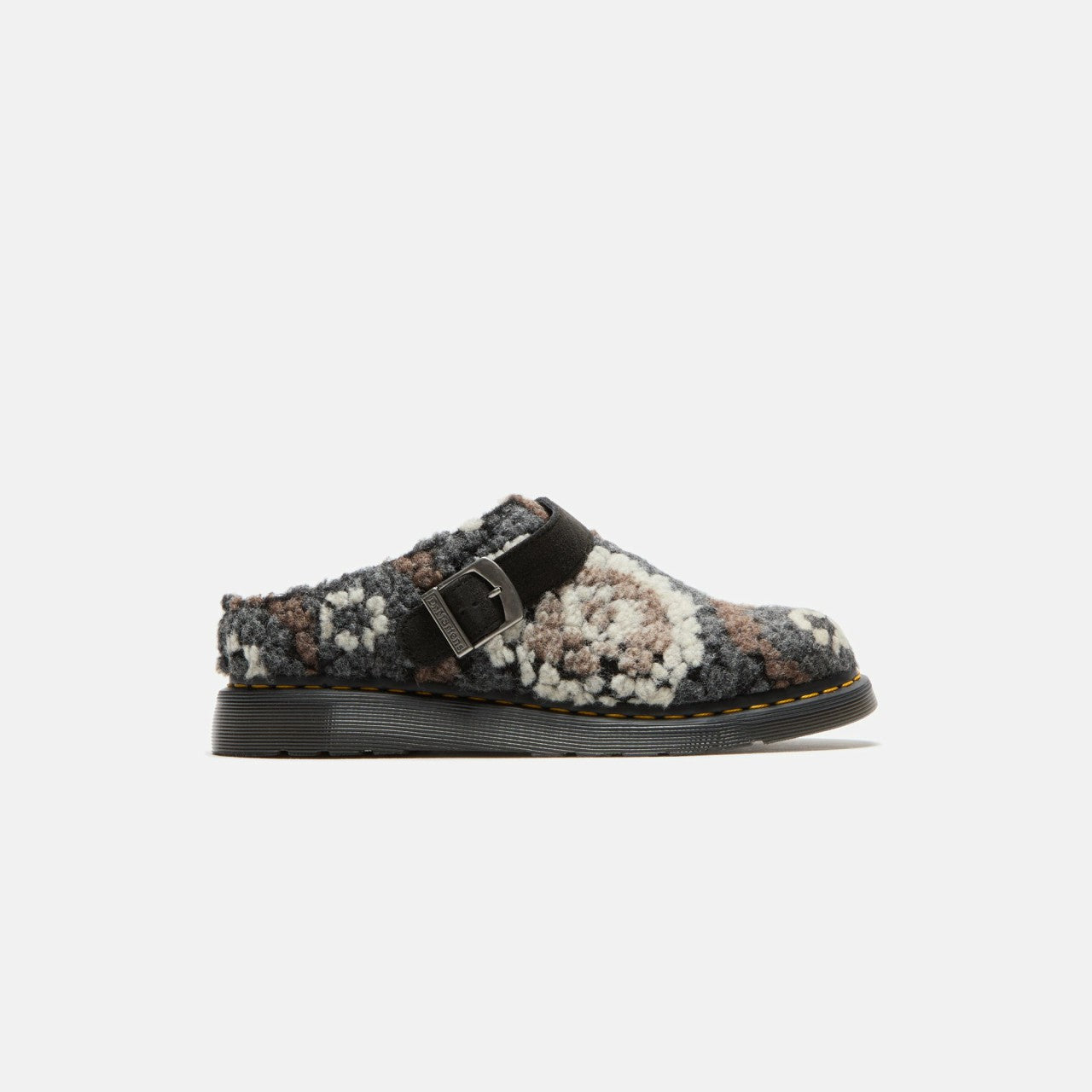 Men|Women Kith Dr. Martens Isham Mules - Black Mix Crochet Wool