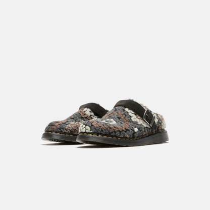 Men|Women Kith Dr. Martens Isham Mules - Black Mix Crochet Wool
