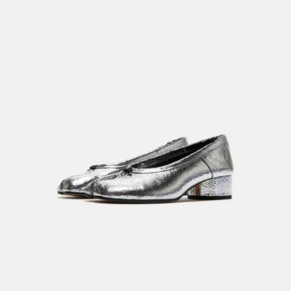 Women Kith Maison Margiela Tabi New Ballerina Flats - Broken Mirror Silver