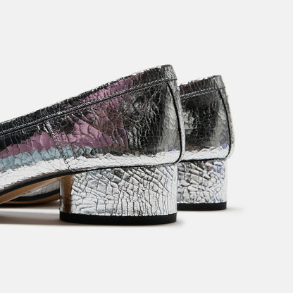 Women Kith Maison Margiela Tabi New Ballerina Flats - Broken Mirror Silver