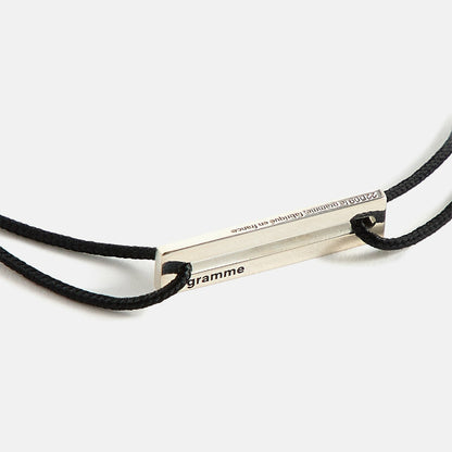 Men Kith Le Gramme 1.7g Cord Bracelet - Black / Silver
