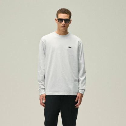 Men Kith Kith Long Sleeve LAX Tee - Light Heather Grey