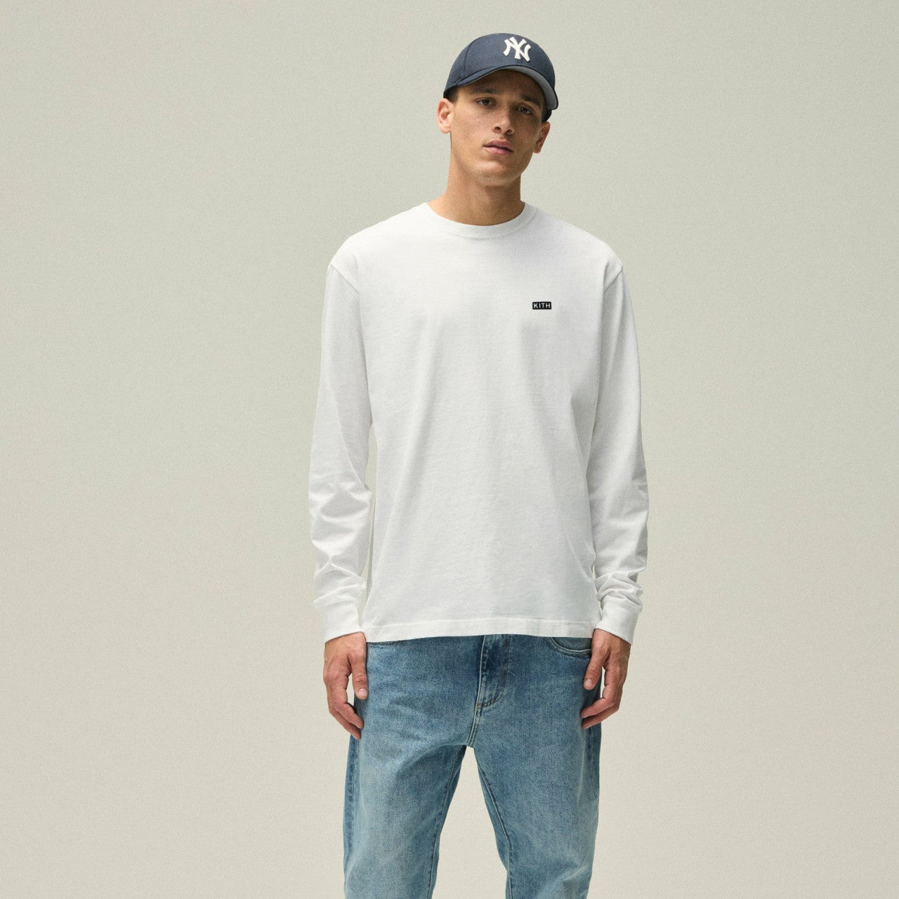 Men|Kids Kith Kith Long Sleeve LAX Tee - White