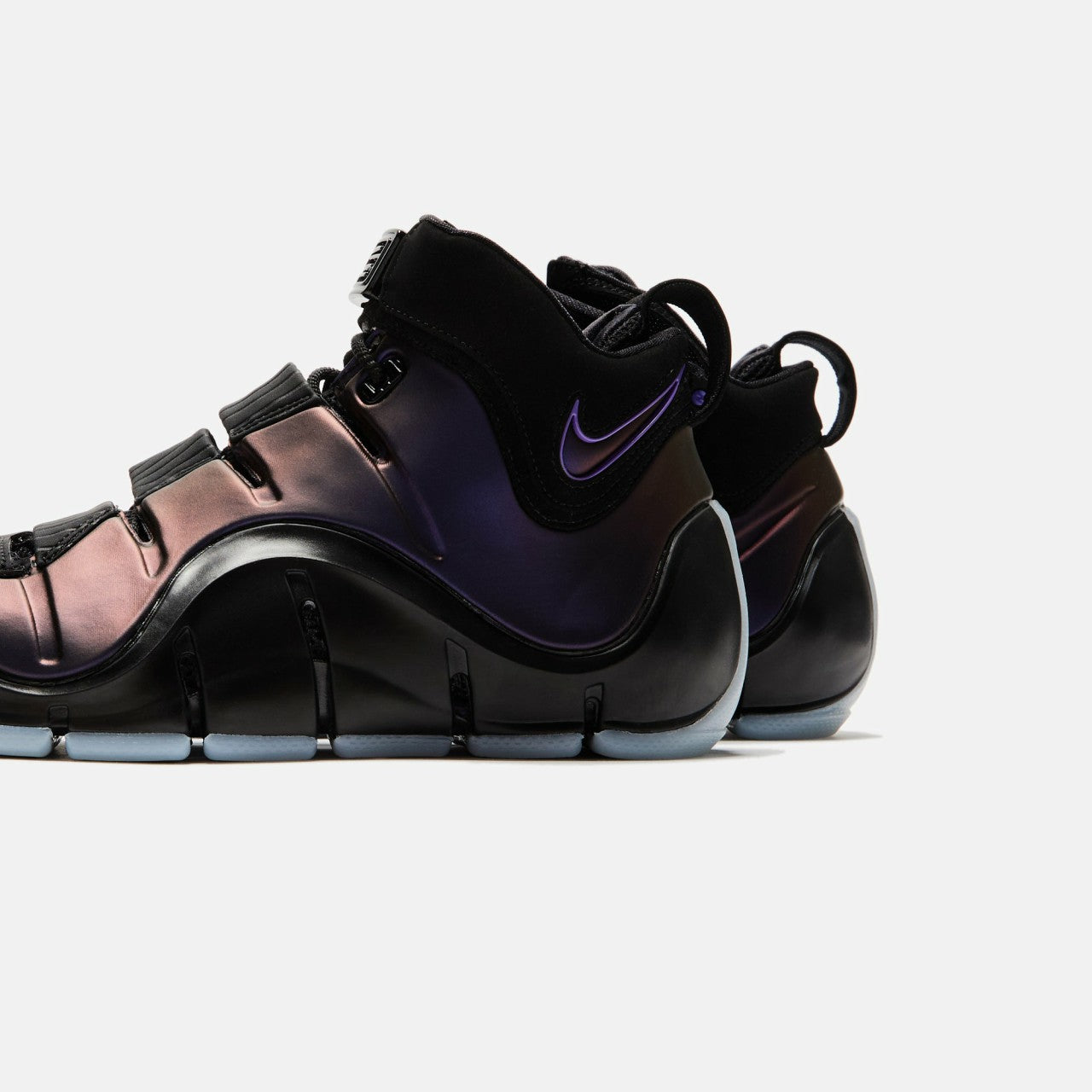 Men Kith Nike Zoom LeBron IV - Black / Varsity Purple / Blue Tint