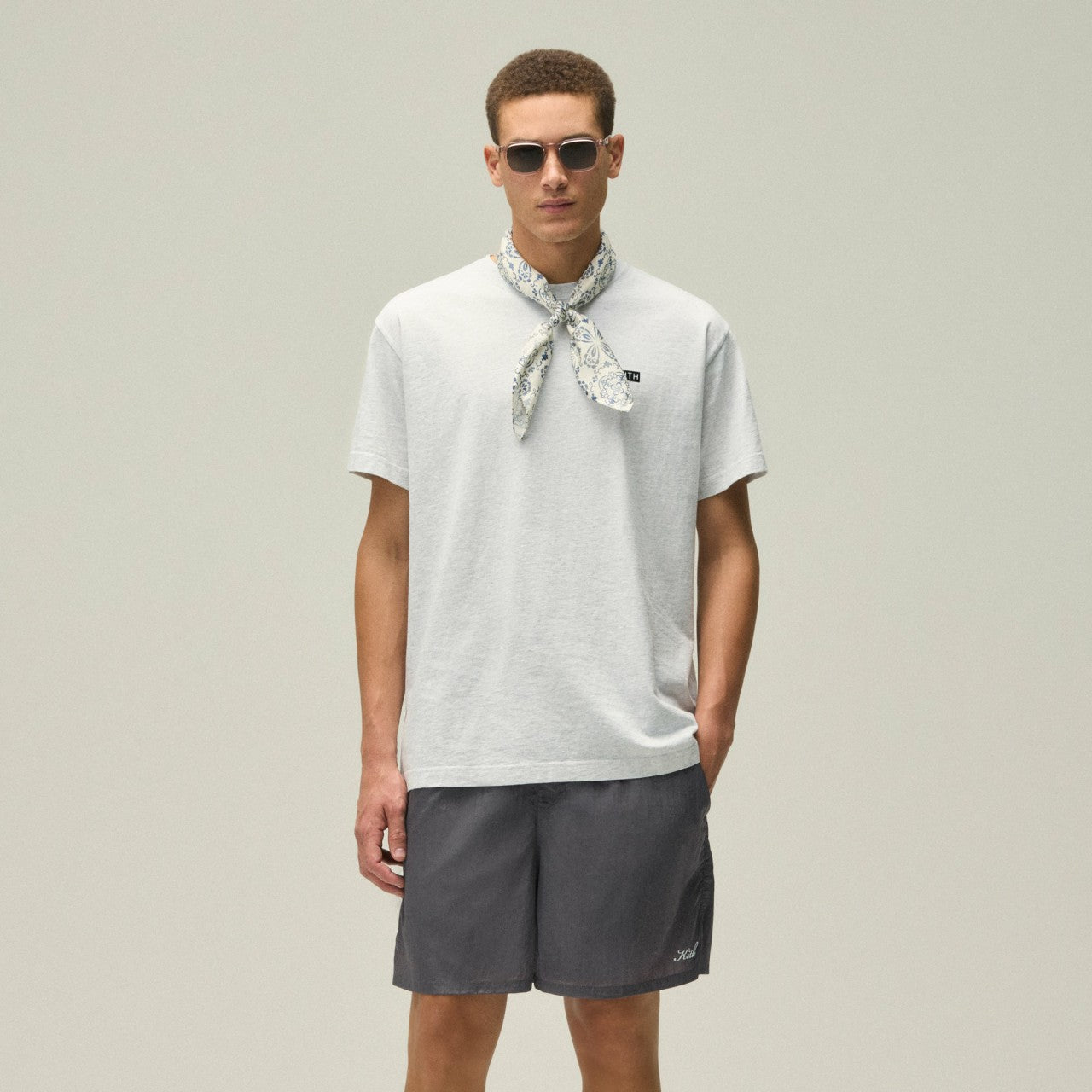Men|Kids Kith Kith LAX Tee - Light Heather Grey