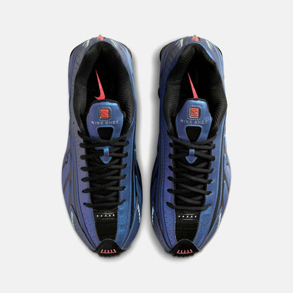 Men Kith Nike Shox R4 - Black / Hot Punch