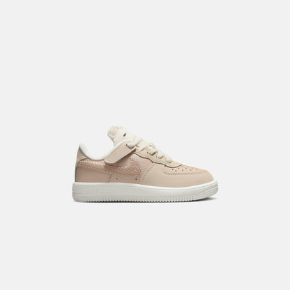 Kids Kith Nike PS Force 1 Low Easyon Se - Sand Drift / Sail / Dark Raisin / Pale