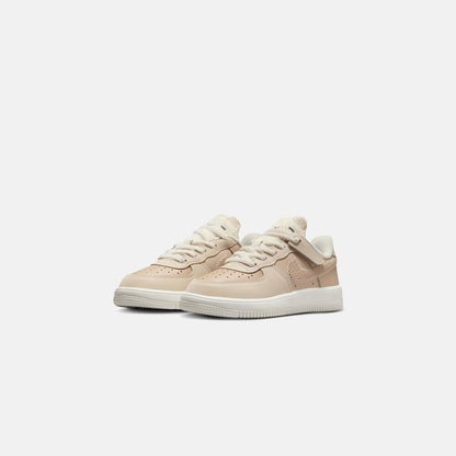 Kids Kith Nike PS Force 1 Low Easyon Se - Sand Drift / Sail / Dark Raisin / Pale