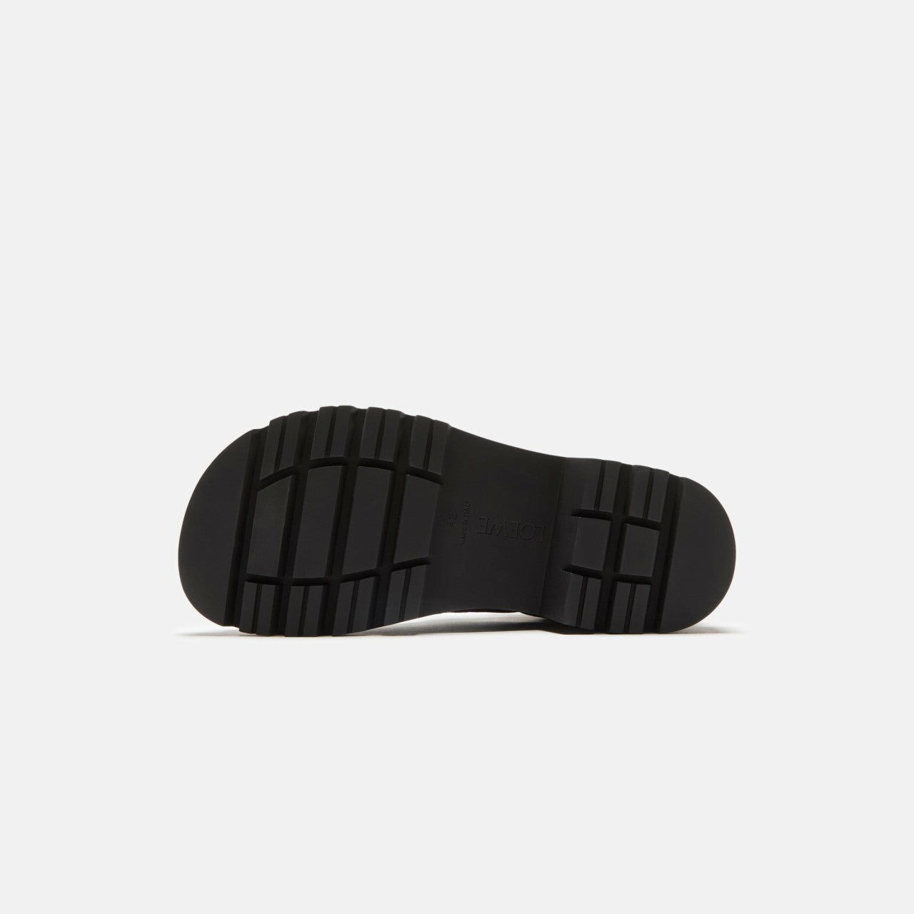 Men Kith Loewe Sierra Combat Ankle Boot - Black / Medium Tabacco