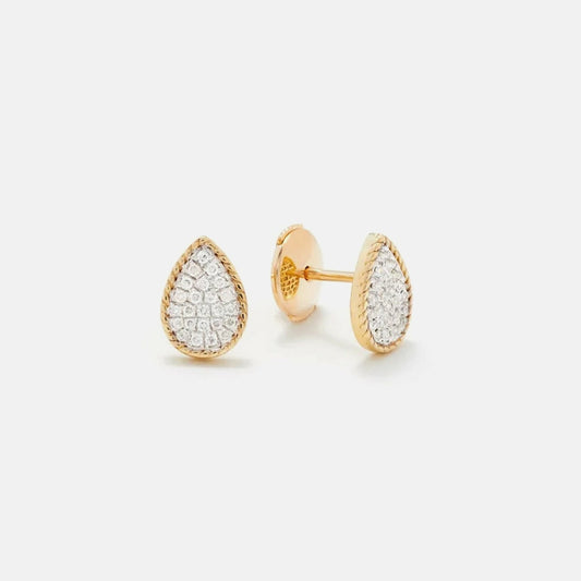 Women Kith Yvonne Leon Baby Puces Poire Diamond Earrings