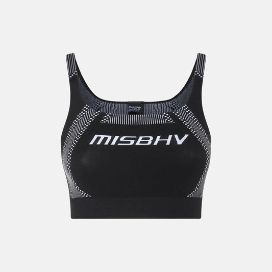 Women Kith MISBHV Sport Bra Top - Black / White