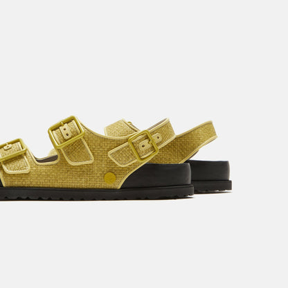 Men|Women Kith Birkenstock Milano Raffia - Luxe Golden Olive