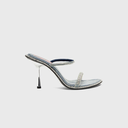 Women Kith Diesel D-Havanna SDL - Washed Denim / Strass Blue